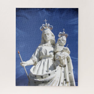 Quebra-cabeça Virgem Maria com Cristo de Jesus bebê na Bolívia