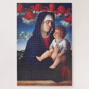 Quebra-cabeça Virgem Maria e Menino Arte Religiosa Clássica