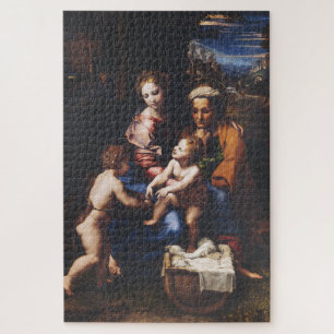 Quebra-cabeça Virgem Maria e Menino com João Batista