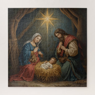Quebra-cabeça Virgem Maria e Menino Jesus