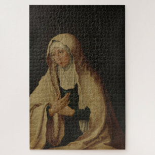 Quebra-cabeça Virgem Maria velada (por Lucas van Leyden)