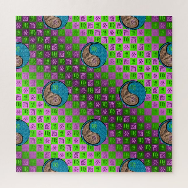 Quebra-cabeça Virgo & Water Rooster (Vertical)