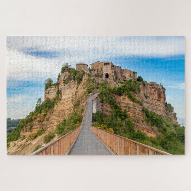 Quebra-cabeça Visão cêntrica de Civita di Bagnoregio Jigsee Queb (Horizontal)