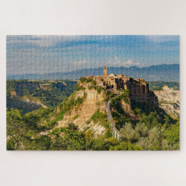 Quebra-cabeça Visão cêntrica de Civita di Bagnoregio Jigsee Queb