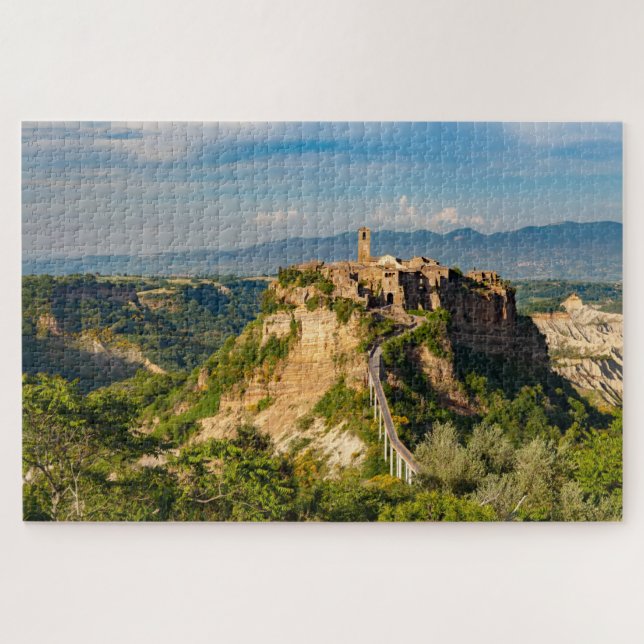 Quebra-cabeça Visão cêntrica de Civita di Bagnoregio Jigsee Queb (Horizontal)
