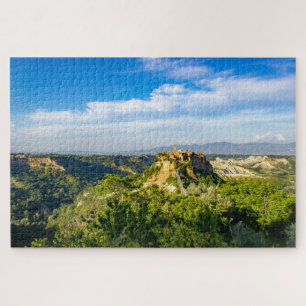 Quebra-cabeça Visão cêntrica de Civita di Bagnoregio Jigsee Queb