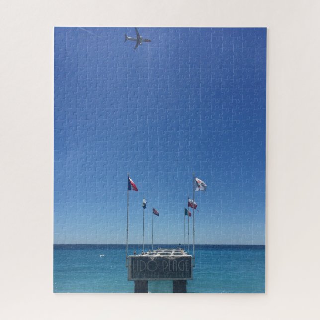 Quebra-cabeça Visão da Riviera Francesa em Nice França (Vertical)