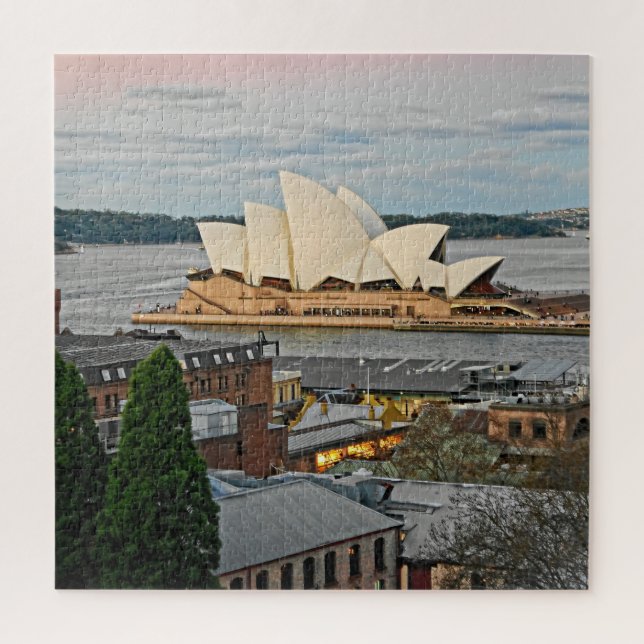 Quebra-cabeça Visão da Sydney Opera House - 20x20 - 676 pcs. (Vertical)