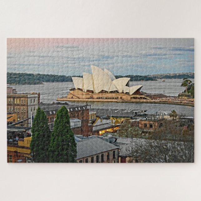 Quebra-cabeça Visão da Sydney Opera House - 20x30 - 1014 pcs. (Horizontal)