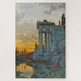 Quebra-cabeça Visão do Sul da Itália com as antigas ruínas roman