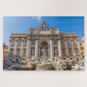 Quebra-cabeça Visão maravilhosa da Fonte de Trevi, Roma, Itáli