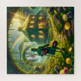 Quebra-cabeça Visita do Leprechaun a uma Cabana de Fada