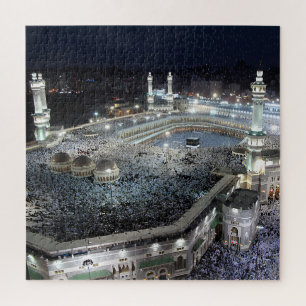 Quebra-cabeça Vista aérea de Hajj Pilgrims na Kaaba, Meca
