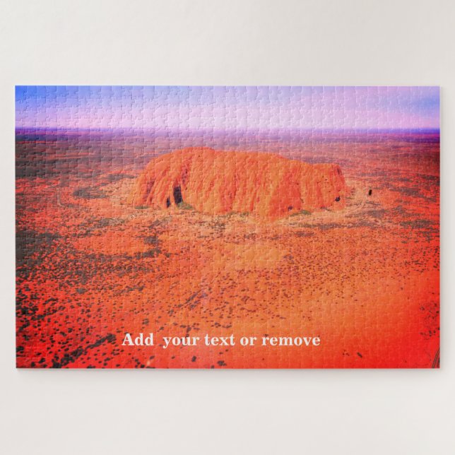 Quebra-cabeça Vista aérea de Uluru, ou Ayers Rock, Austrália, (Horizontal)