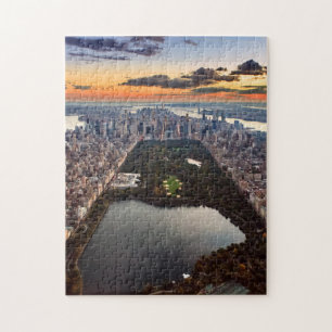 Quebra-cabeça Vista aérea do Central Park no Sunset