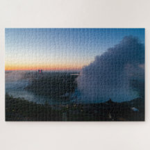 Vista cênica das cataratas do Niágara ao amanhecer