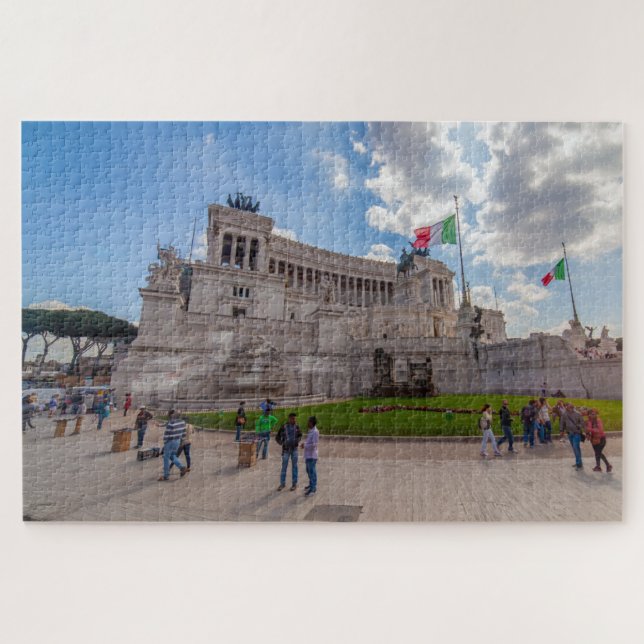 Quebra-cabeça Vista cêntrica de Vittoriano, Roma, Itália (Horizontal)
