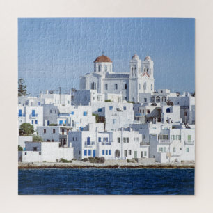 Quebra-cabeça Vista da Ilha de Noussa da Aldeia Paros