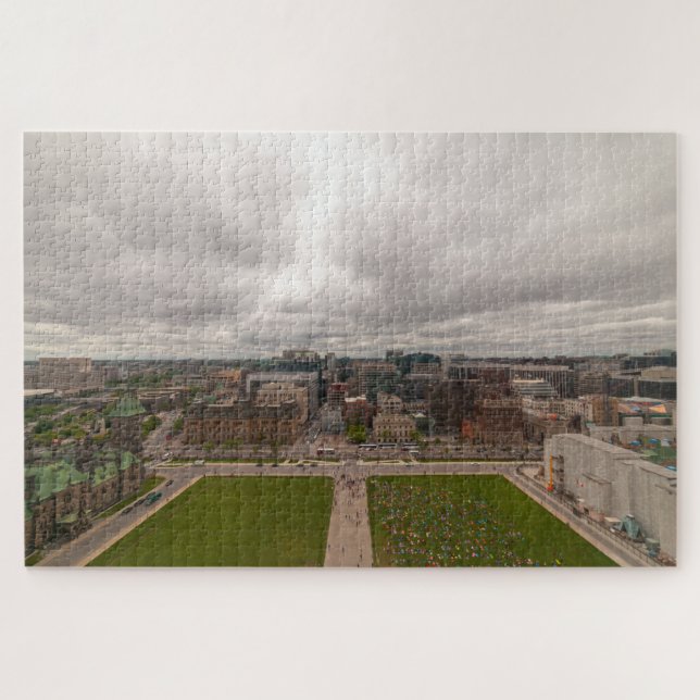Quebra-cabeça Vista da torre do Parlamento, Ottawa, Canadá (Horizontal)
