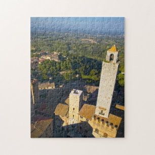 Quebra-cabeça Vista da Torre, San Gimignano, Siena, Toscana