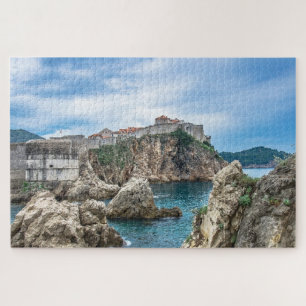 Quebra-cabeça Vista das paredes de Dubrovnik do mar