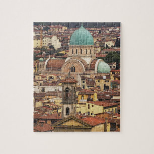 Quebra-cabeça Vista de Florença, Itália da Piazza