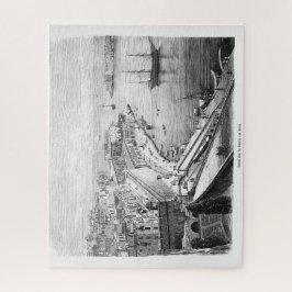 Quebra-cabeça Vista de La Valletta em Malta, 1874, Poster