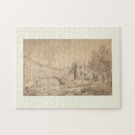 Quebra-cabeça Vista de Messina Harbour - Louis Francois Cassas A