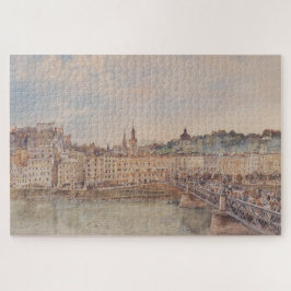 Quebra-cabeça Vista de Salzburgo (por Rudolf von Alt)