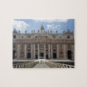 Quebra-cabeça Vista dianteira da basílica de St Peter, Vatican.