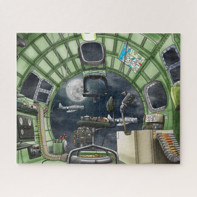 Quebra-cabeça Vista do Bombardier de um B-17 (Horizontal)