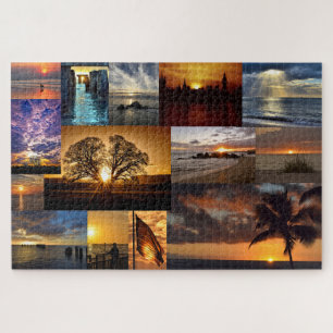 Quebra-cabeça Vista do Sol de Todo o Mundo - 20x30 polegadas