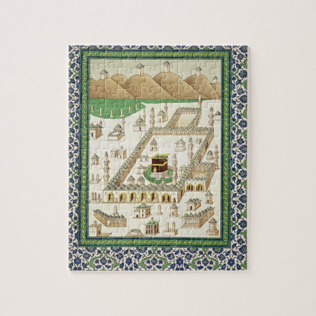 Quebra-cabeça Vista esquemática da Meca, mostrando o Qua'bah, de (Vertical)