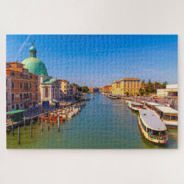 Quebra-cabeça Vista panorâmica do Canal Grande, Veneza, Itália