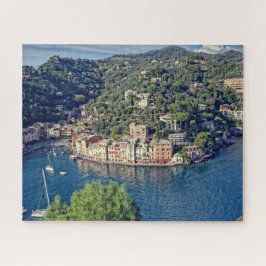 Quebra-cabeça Vista para Portofino, Itália - 16x20 - 520 pcs.