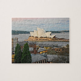 Quebra-cabeça Vista para Sydney Opera House - 8x10 - 110 pcs.