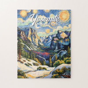 Quebra-cabeça Vista personalizada do túnel de Yosemite no invern