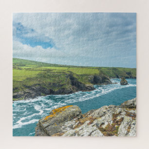 Quebra-cabeça Vistas costeiras do Willapark Lookout Boscastle