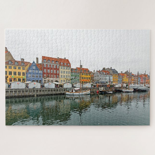 Quebra-cabeça Vistas de Copenhaga. Nyhavn. P. 3. (Horizontal)