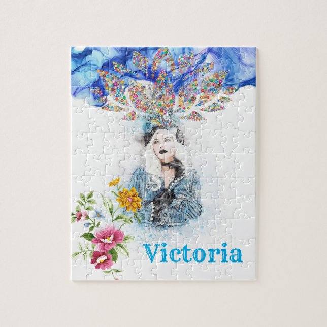 Quebra-cabeça Vitorianas Floral (Vertical)