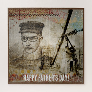 Quebra-cabeça Vitoriano Steampunk Inventor Scientist Telescope