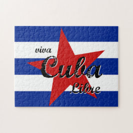 Quebra-cabeça Viva Cuba Libre, Havana, Fidel Castro, Che Guevara