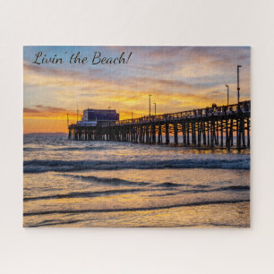 Quebra-cabeça Vivendo na praia - Balboa Pier, Newport Beach