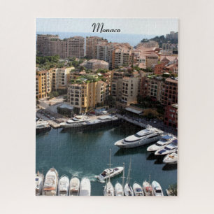 Quebra-cabeça vivendo no porto monaco