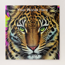 Quebra-cabeça Vivid Rainbow Neon Psychedelic Nature & Willife