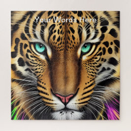 Quebra-cabeça Vivid Rainbow Neon Psychedelic Nature & Willife