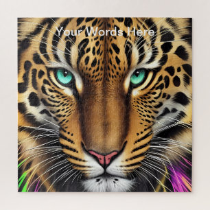 Quebra-cabeça Vivid Rainbow Neon Psychedelic Nature & Willife