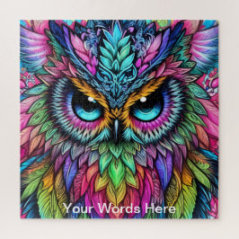 Quebra-cabeça Vivid Rainbow Neon Psychedelic Nature & Willife