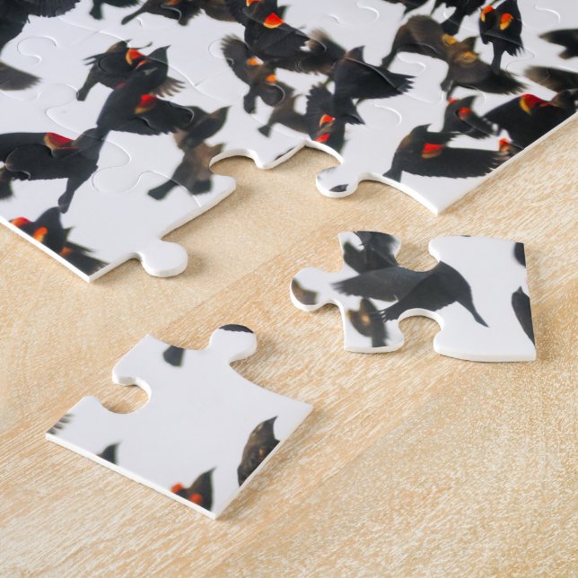 Quebra-cabeça voado vermelho de Murmuration do (Lateral)