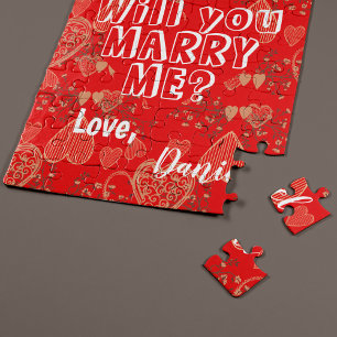 Quebra-cabeça Você me casado uma proposta personalizada de casam